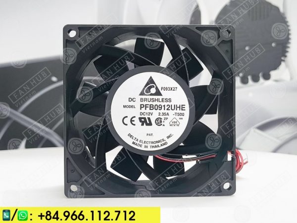 DELTA PFB0912UHE - Inverter Fan, 12VDC, 92x92x38mm