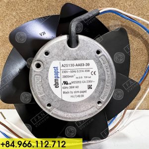 EBMPAPST A2S130-AA03-39 - AC Axial Fan, 230VAC, 130mm
