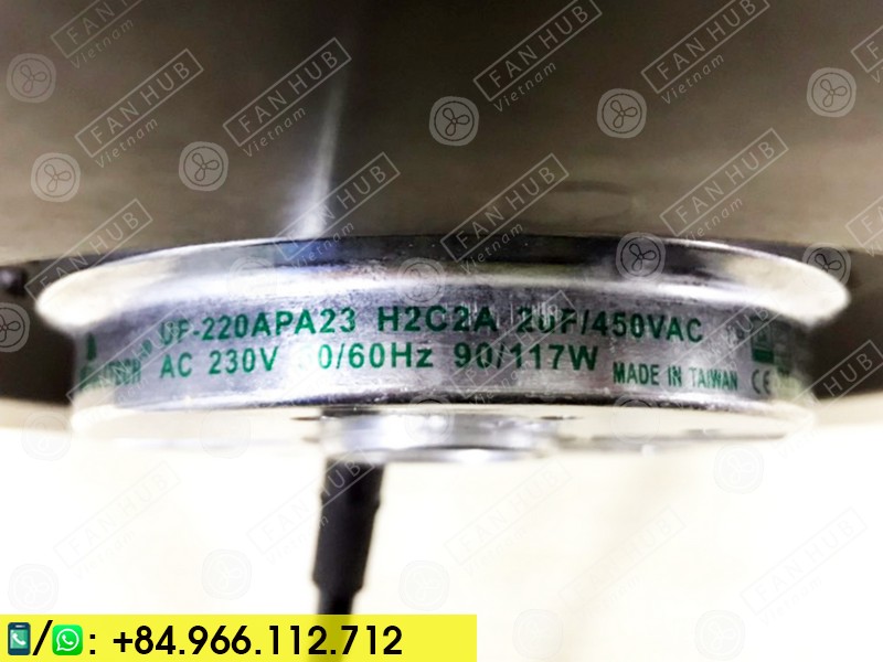 FULLTECH UF-220APA23H2C2A - Cabinet Fan, 230VAC, 223x71mm