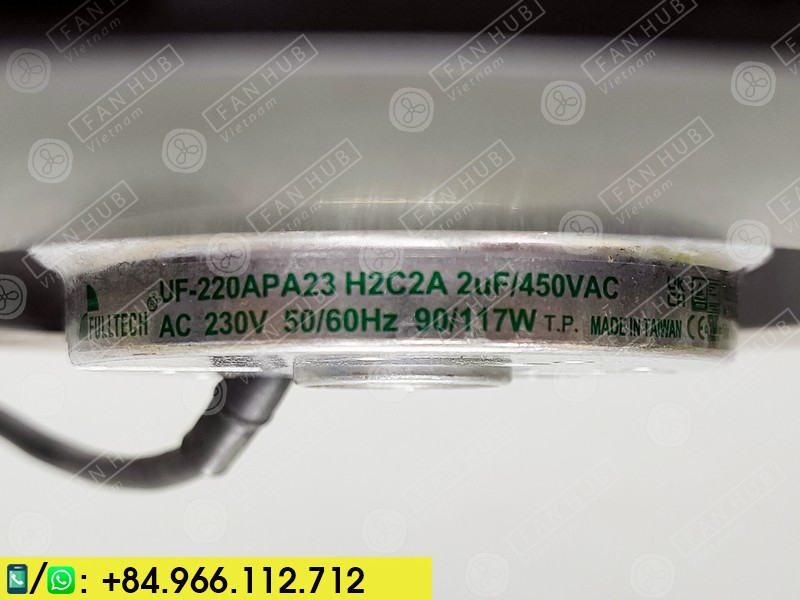 FULLTECH UF-220APA23H2C2A - Cabinet Fan, 230VAC, 223x71mm