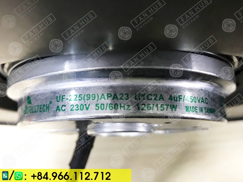 FULLTECH UF-225(99)APA23H1C2A - Cabinet Fan, 230VAC, 225mm