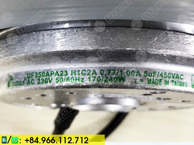FULLTECH UF-250APA23H1C2A - Cleanroom Fan, 230VAC, 250mm
