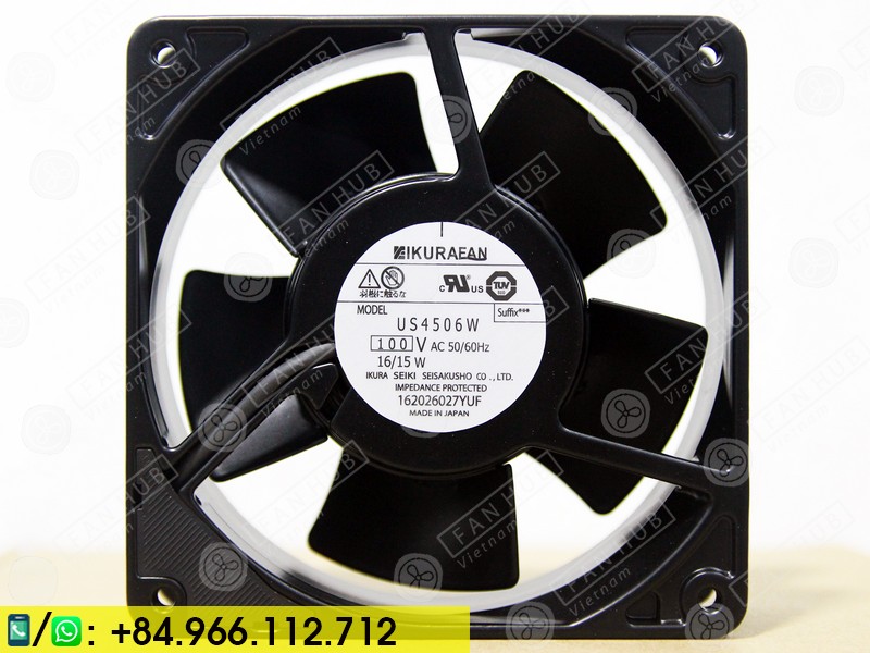 IKURA US4506W - Cabinet Fan, 100VAC, 120x120x38mm