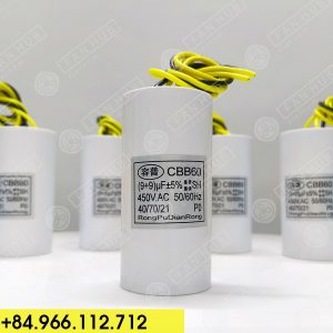 Capacitor CBB60 9+9uF, 450VAC - Motor Capacitor