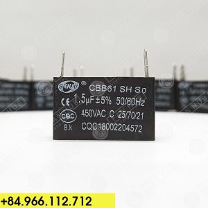SENJU CBB61 1.5uF, 450VAC - Motor Capacitor