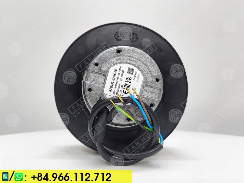 EBMPAPST R2E133-BH66-05 - AC Centrifugal Fan, 230VAC, 133mm