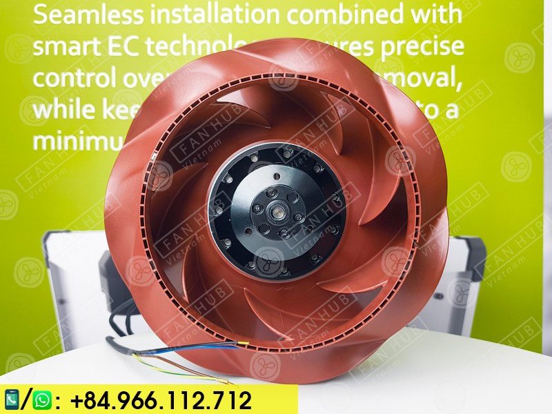 EBMPAPST R2E225-RA92-10 - AC Centrifugal Fan, 230VAC, 225mm