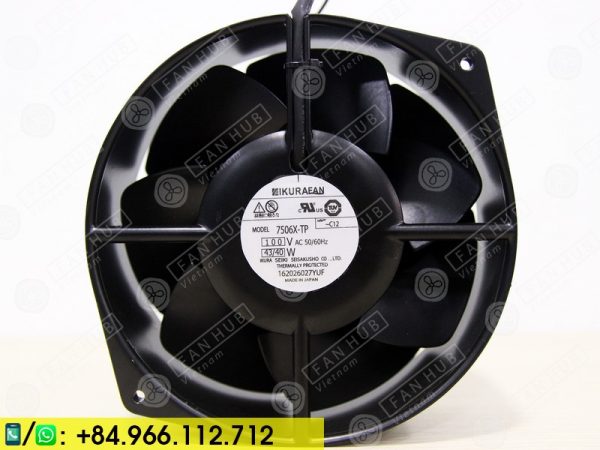 IKURA 7506X-TP - Cabinet Fan, 100VAC, 172x150x55mm