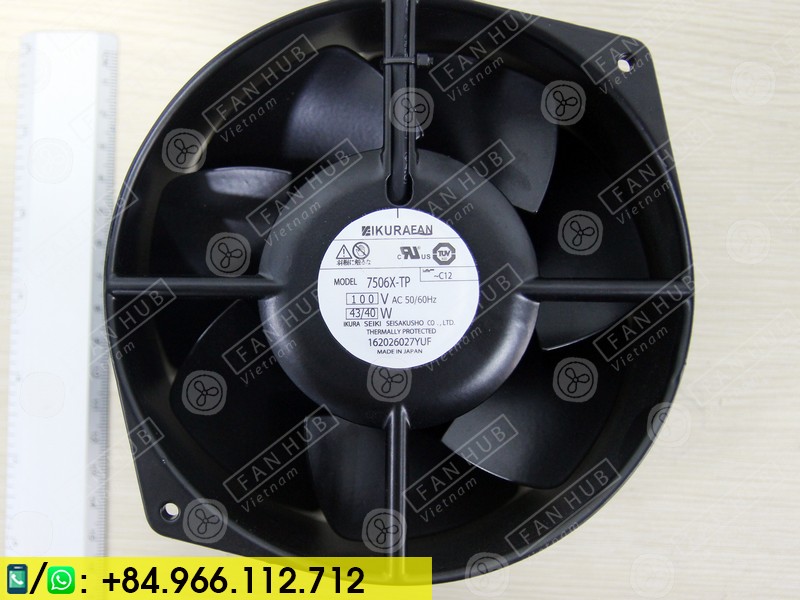 IKURA 7506X-TP - Cabinet Fan, 100VAC, 172x150x55mm