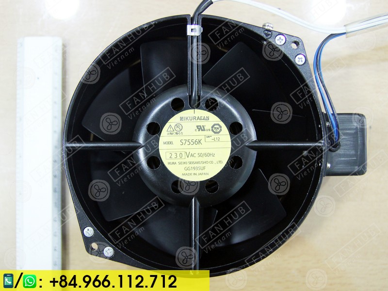IKURA S7556K - Cabinet Fan, 230VAC, 172x150x55mm