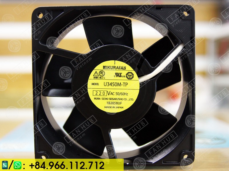 IKURA U3450M-TP - Cabinet Fan, 220VAC, 127x127x38mm