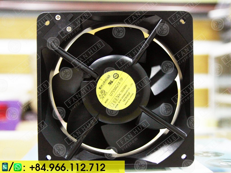 IKURA U7556G1X-TP - Cabinet Fan, 200VAC, 160x160x55mm