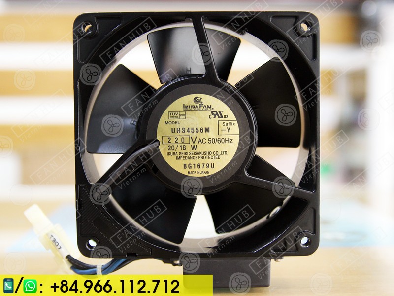 IKURA UHS4556M - Cabinet Fan, 220VAC, 120x120x38mm