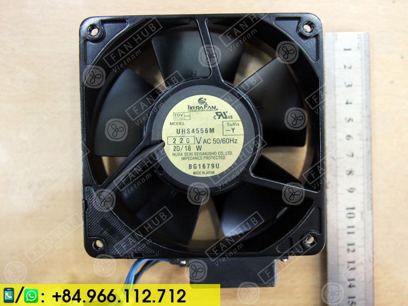IKURA UHS4556M - Cabinet Fan, 220VAC, 120x120x38mm
