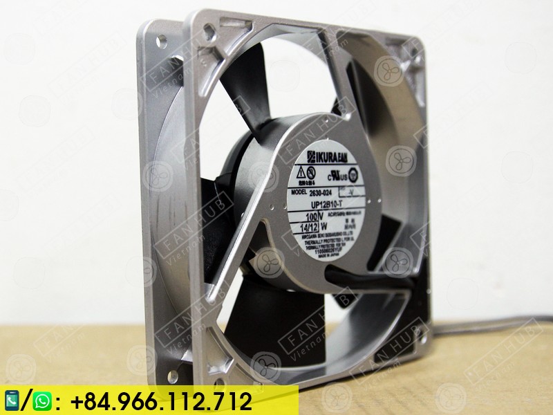 IKURA UP12B10-T - Cabinet Fan, 100VAC, 120x120x25mm
