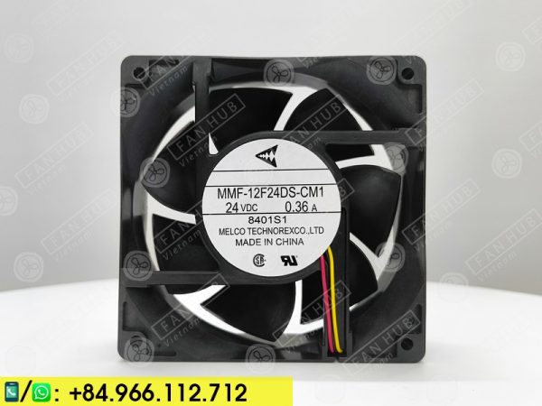 MELCO MMF-12F24DS-CM1 - Inverter Fan, 24VDC, 120x120x38mm