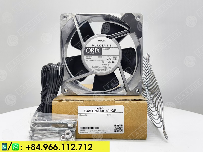 ORIX T-MU1238A-41-GP - CABINET FAN, 200VAC, 120x120x38mm