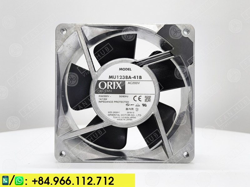 ORIX T-MU1238A-41-GP - CABINET FAN, 200VAC, 120x120x38mm