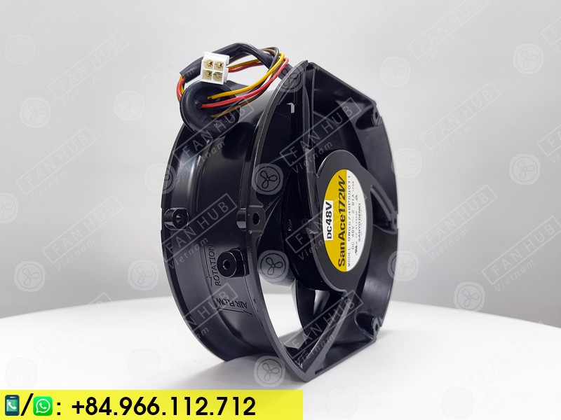 SANYO DENKI 9WG5748P5G011 - Inverter Fan, 48VDC, 172x150x51mm