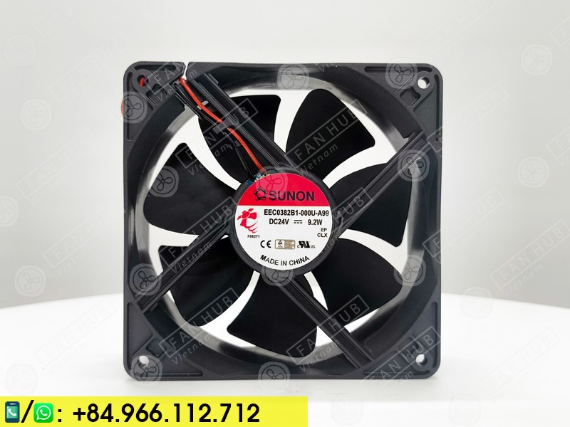 Sunon EEC0382B1-000U-A99 - Inverter Fan, 24VDC, 120x120x38mm
