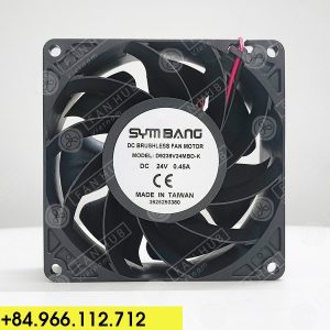 SYMBANG D9238V24MBD-K - Inverter Fan, 24VDC, 92x92x38mm