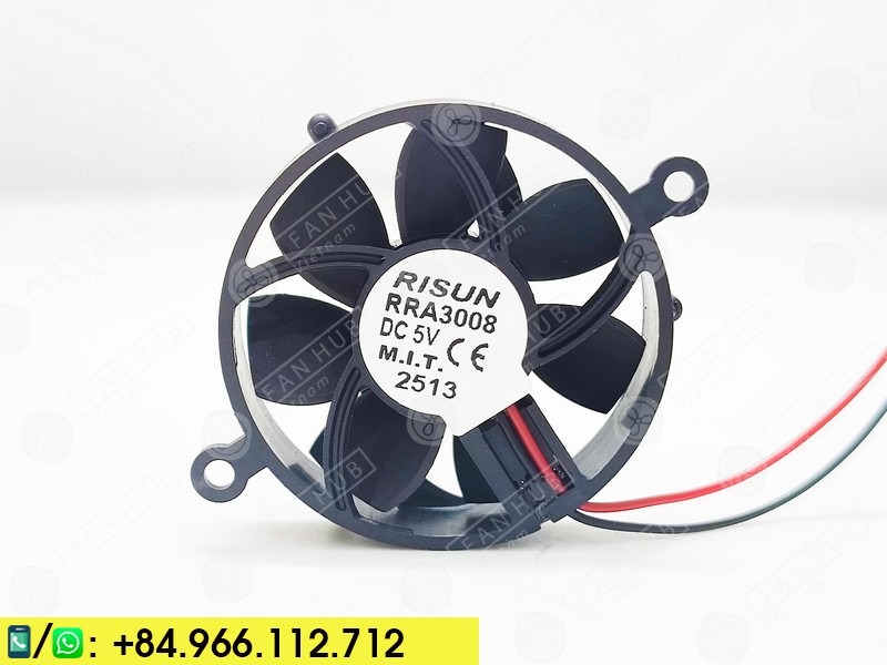 Mini Cooling Fan RISUN RRA3008 - PCB Fan, 5VDC, 30x8mm