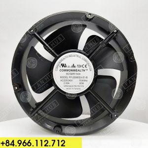 COMMONWEALTH FP-20060EX-S1-B - AC Axial Fan, 220-240VAC, 220x60mm