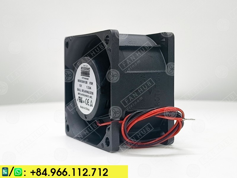 MECHATRONICS MS6038H12B FSR - Inverter Fan, 12VDC, 60x60x38mm