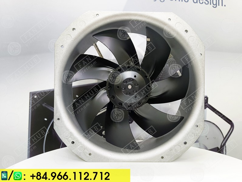 EBMPAPST W2D250-HH14-09 - AC Axial Fan, 400~460VAC, 280x280x80mm