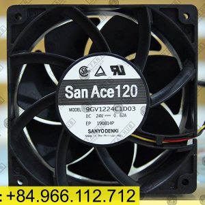 SANYO DENKI 9GV1224C1D03 - Inverter Fan, 24VDC, 120x120x38mm