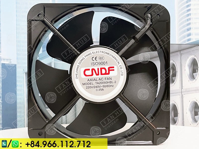 CNDF TA20060HBL-2 - Fan For Cabinet, 220-240VAC, 200x200x60mm