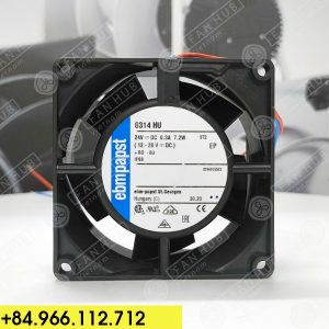 EBMPAPST 8314HU - Inverter Fan, 24VDC, 80x80x32mm