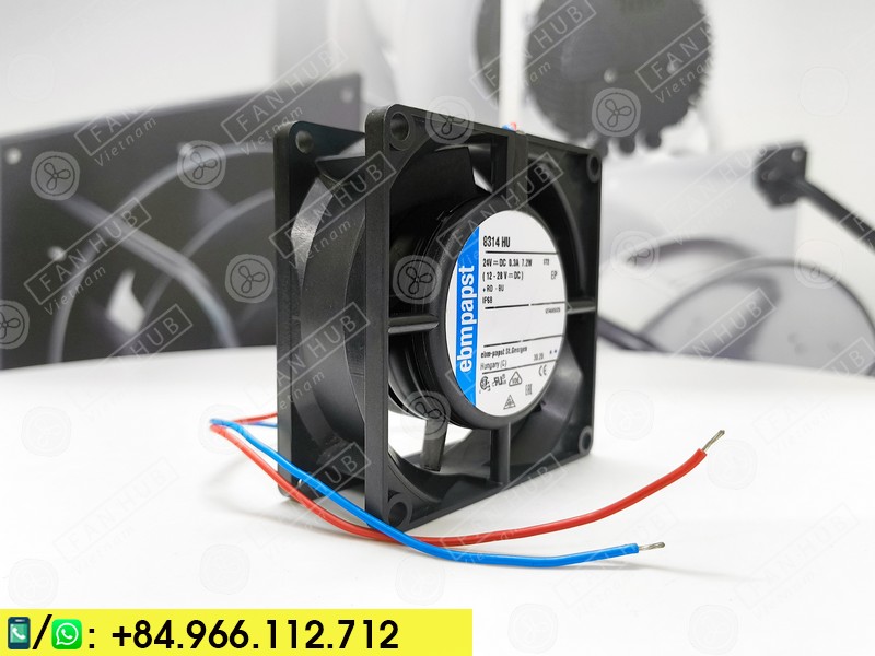 EBMPAPST 8314HU - Inverter Fan, 24VDC, 80x80x32mm