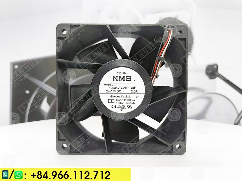 NMB 12038VG-24R-CUE - Fan For Inverter, 24VDC, 120x120x38mm