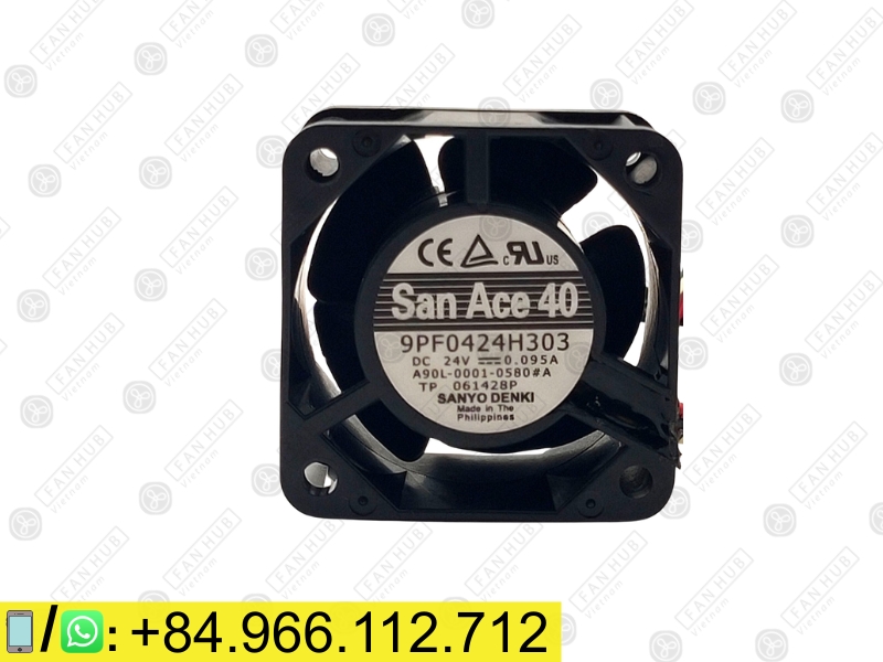 SANYO DENKI 9PF0424H303 - Inverter Fan, 24VDC, 40x40x28mm