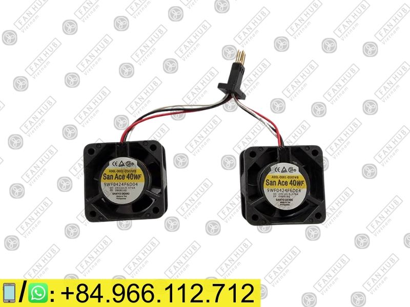 Sanyo Denki 9WF0424F6D04 - Inverter Fan, 24VDC, 40x40x20mm
