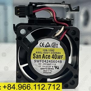 Sanyo Denki 9WF0424S604B(A90L-0001-0566#A) - Inverter Fan, 24VDC, 40x40x20mm
