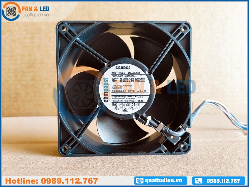 EBMPAPST ACi4400/2HHP - EC AXIAL FAN, 100~240VAC, 120x120x38mm