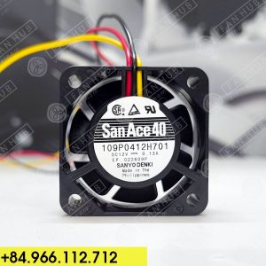 Sanyo Denki 109P0412H701 - Inverter Fan, 12VDC, 40x40x15mm
