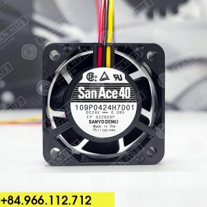 Sanyo Denki 109P0424H7D01 - Inverter Fan, 24VDC, 40x40x15mm