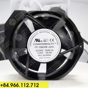 COMMONWEALTH FP-108EXM-220V - Cabinet Fan, 230VAC, 172x150x38mm