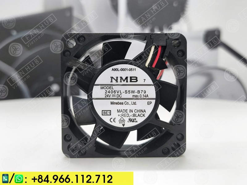 NMB 2406VL-S5W-B79 - Inverter Fan, 24VDC, 60x60x15mm