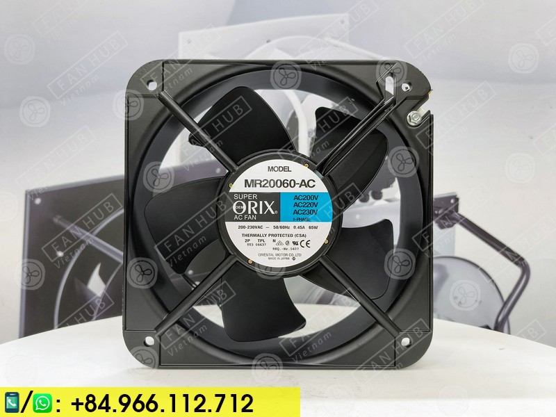ORIX MR20060-AC - Cabinet Fan, 230VAC, 200x200x60mm