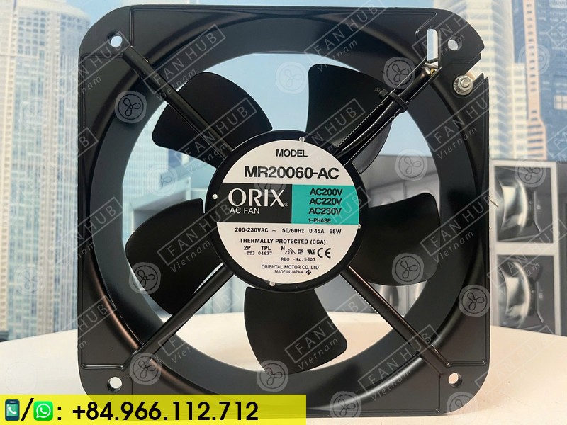 ORIX MR20060-AC - Cabinet Fan, 230VAC, 200x200x60mm
