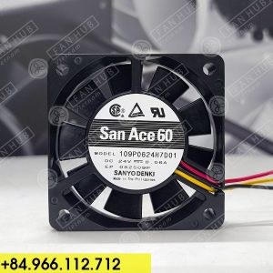 SANYO DENKI 109P0624H7D01 - Inverter Fan, 24VDC, 60x60x15mm