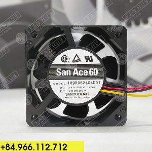 SANYO DENKI 109R0624G4D01 - Inverter Fan, 24VDC, 60x60x25mm