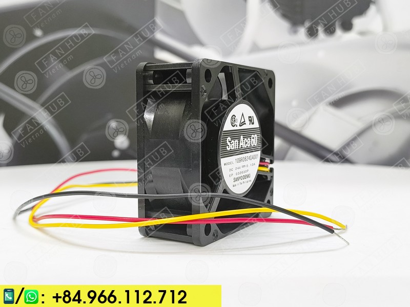 SANYO DENKI 109R0624G4D01 - Inverter Fan, 24VDC, 60x60x25mm