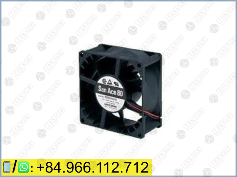 SANYO DENKI 9G0812H1021 - Inverter Fan, 12VDC, 80x80x38mm