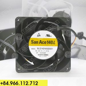 Sanyo Denki 9LG1424A5D001 - Inverter Fan, 24VDC, 140x140x51mm