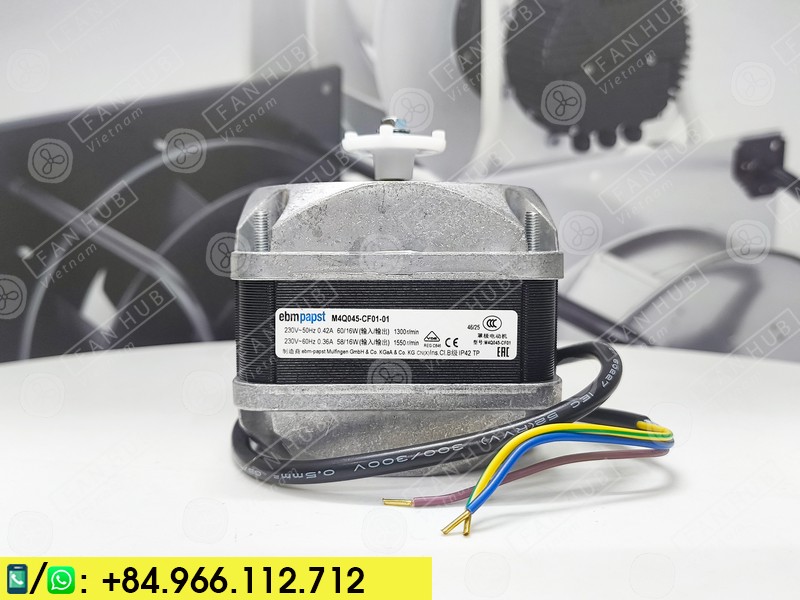 Fan Motor EBMPAPST M4Q045-CF01-01 For Refrigeration, 230VAC